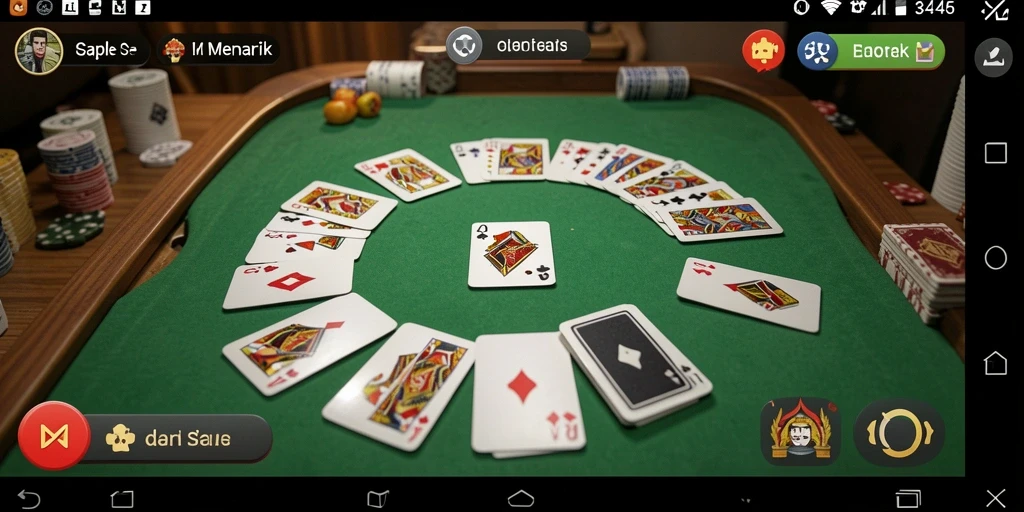 Tampilan gameplay seru Gaple di 3446.