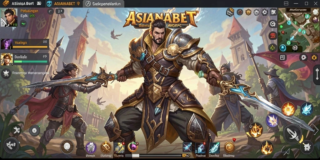 Tampilan gameplay yang mendebarkan dalam dunia MMORPG ASIANABET.