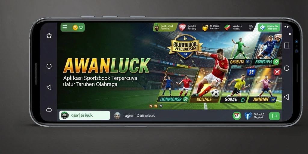 Tampilan gameplay Sportsbook yang menarik dan interaktif di AWANLUCK.