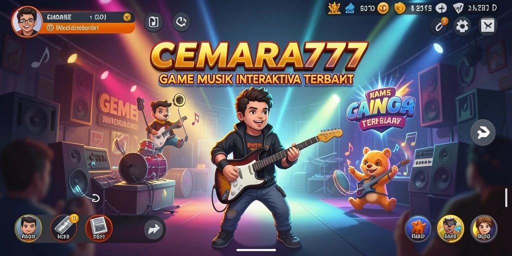 Tampilan gameplay CEMARA777 menunjukkan keseruan bermain musik secara interaktif.