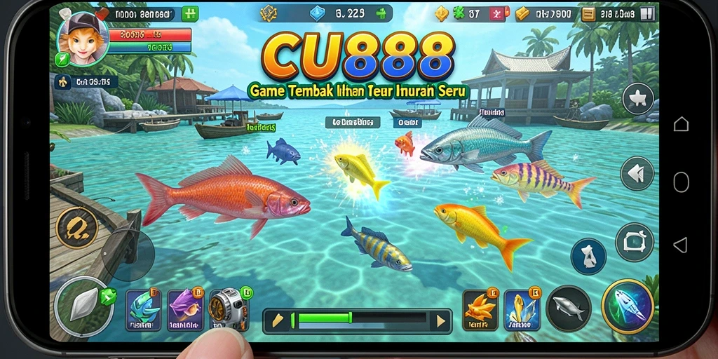 Tampilan gameplay seru dalam Tembak Ikan CU888.