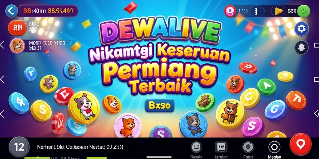 Tampilan menarik dari gameplay DEWALIVE Bingo yang seru.