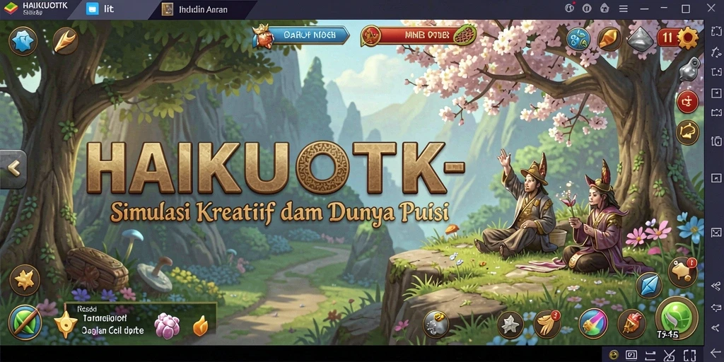 Gameplay HAIKUOTK yang menarik dengan fokus pada puisi dan kreativitas.