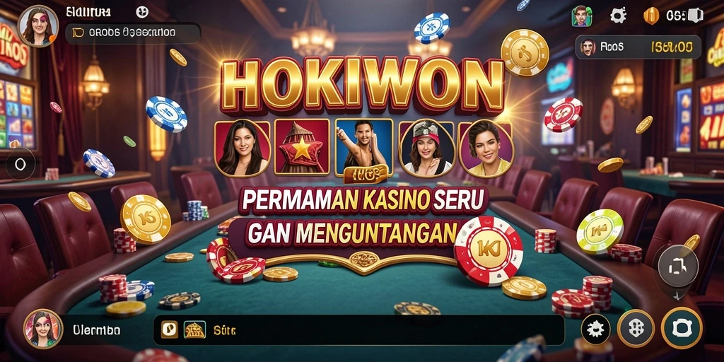 Tampilan menarik dari gameplay HOKIWON menampilkan keseruan kasino.