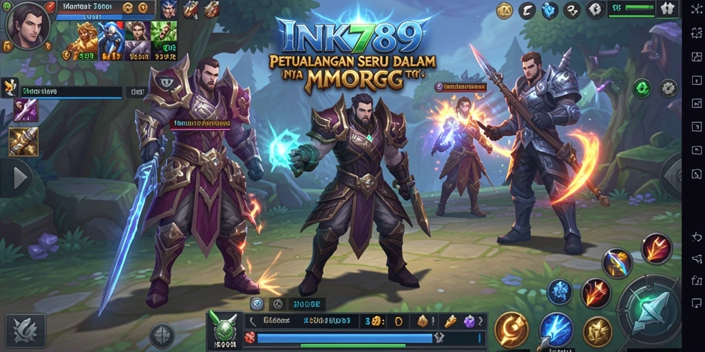Gameplay seru INK789 dengan petualangan dan pertarungan epik.