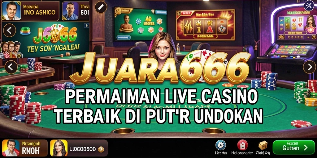 Tampilan gameplay JUARA666 yang menarik dan interaktif di Live Casino.
