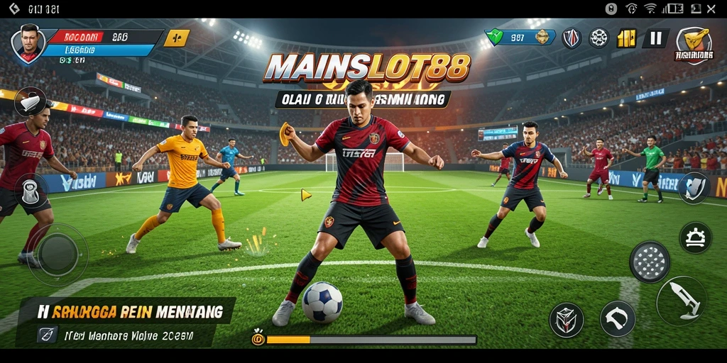 Tampilan gameplay MAINSLOT88 menampilkan aksi olahraga yang seru dan menghibur.