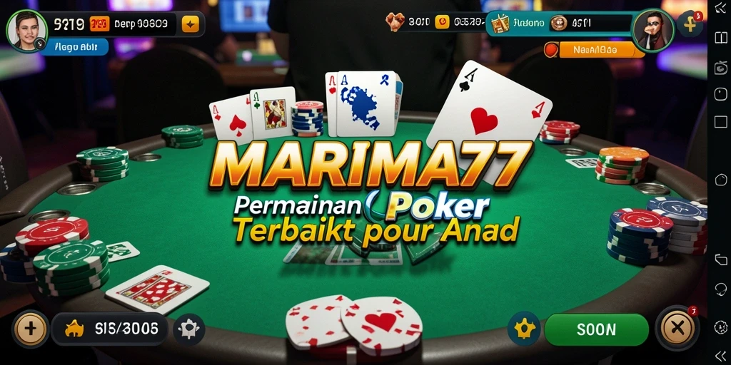 Tampilan menarik dalam gameplay poker MARIMA77.