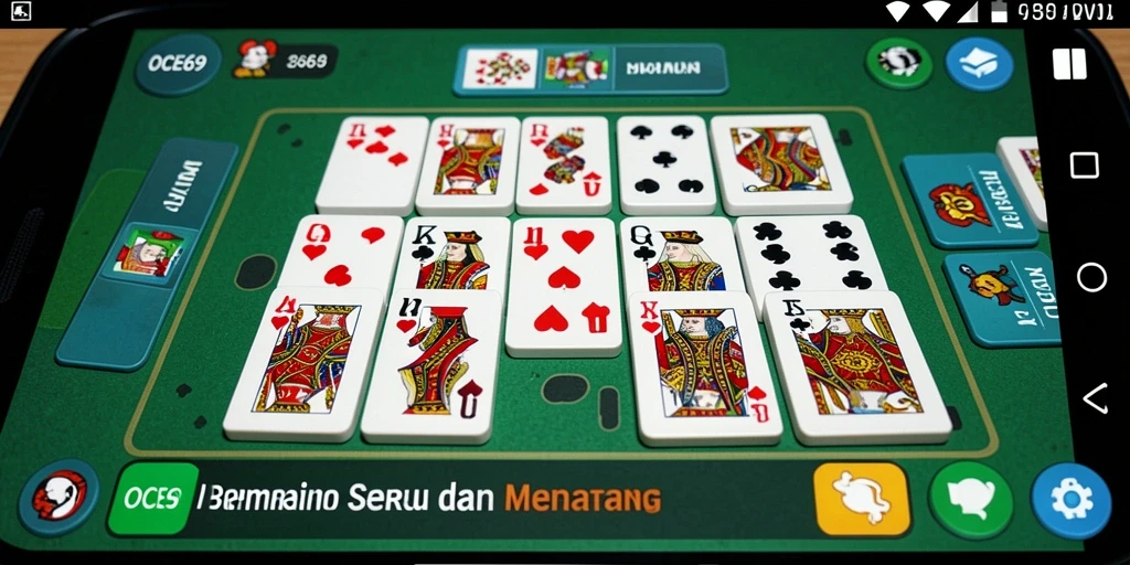 Tampilan gameplay seru di OCE69 dengan berbagai mode permainan Domino.