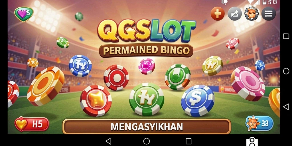 Screenshot menunjukkan gameplay seru Bingo di QQSLOT.