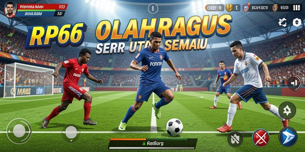 Tampilan gameplay dari RP66 yang penuh aksi dan strategi olahraga.