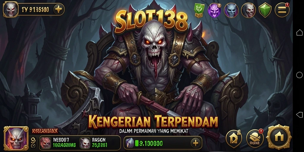 Tampilan gameplay menyeramkan dari SLOT138 yang menggetarkan.