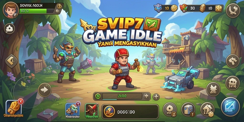 Screenshot SVIP7 menampilkan gameplay Idle yang menawan.