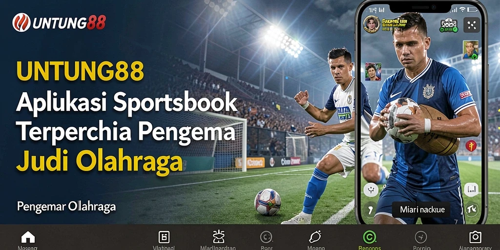 Tampilan antarmuka utama UNTUNG88 dengan pilihan taruhan olahraga.