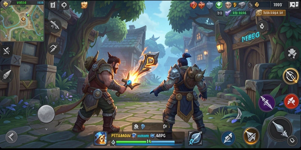 Tampilan gameplay V89 yang menakjubkan dalam aksi ARPG.